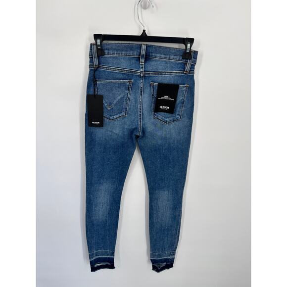 HUDSON NWT Nico Midrise Super Skinny Denim Jeans in Roses Wash // 0 - Picture 9 of 11